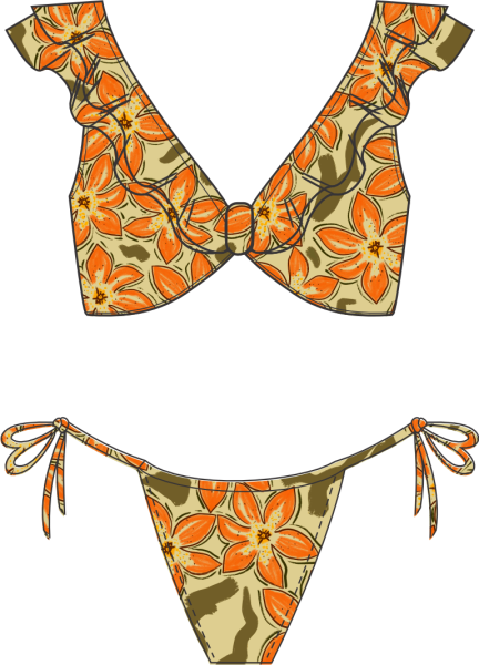 biquini floral